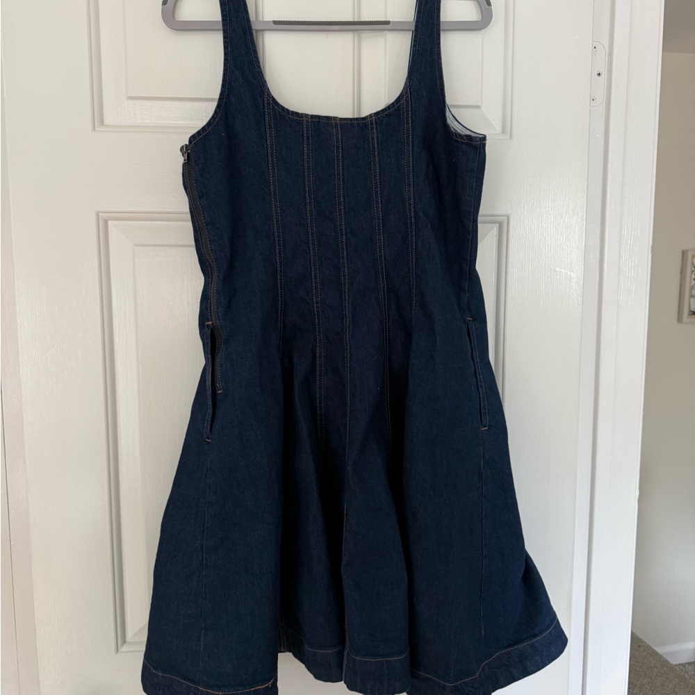 Women's Denim Seamed Mini Dress - kate spade new york x Target Dark Blue - Picture 6 of 9